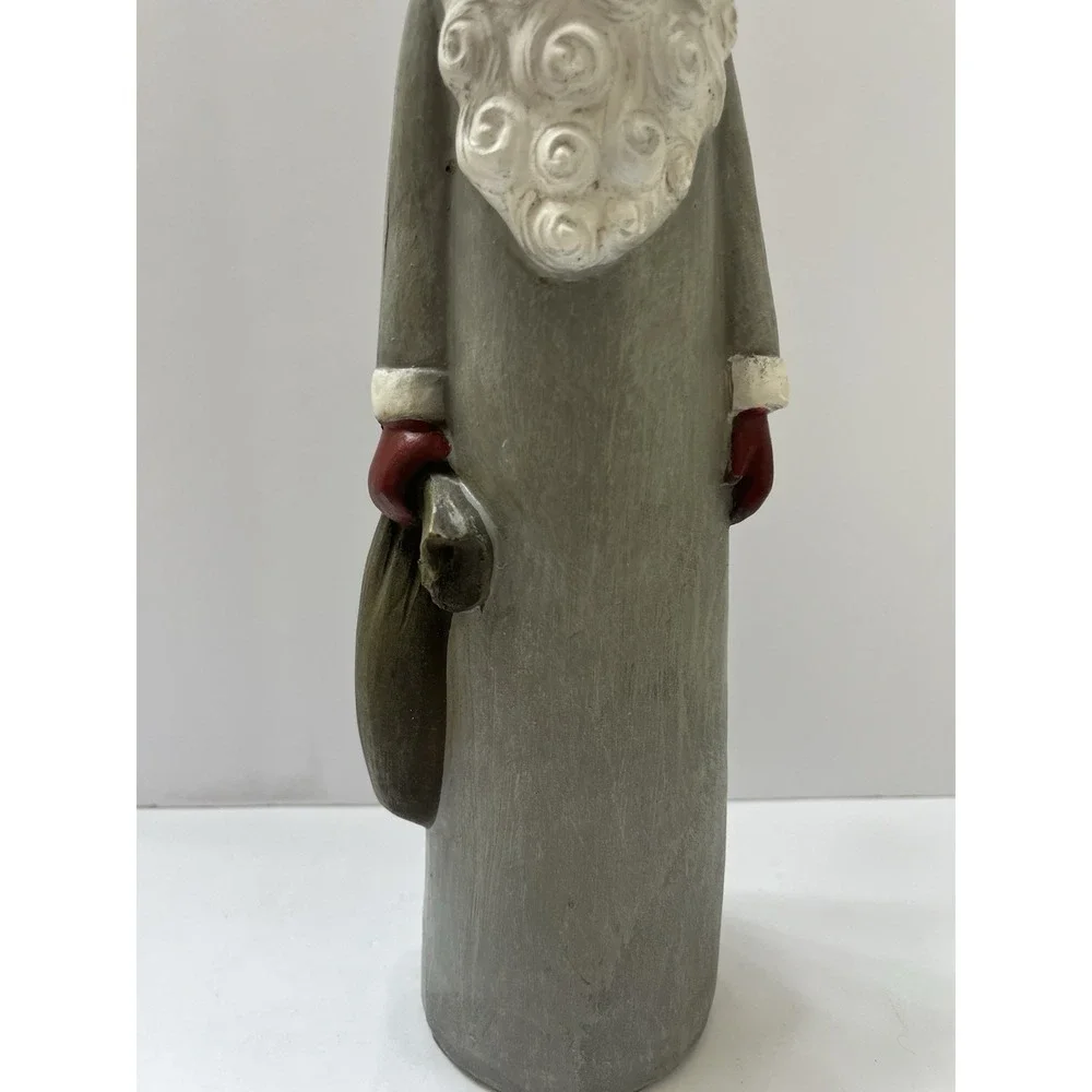 Vtg Christmas Wooden Santa Figure 15